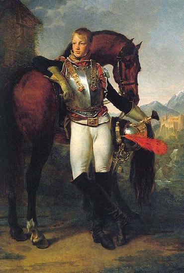Baron Antoine-Jean Gros Portrait du second lieutenant Charles Legrand oil painting image